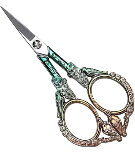 Ciseaux Rétro Vintage Pour Couture Broderie Artisanat Aiguilles Artistique Travailistique Laiton