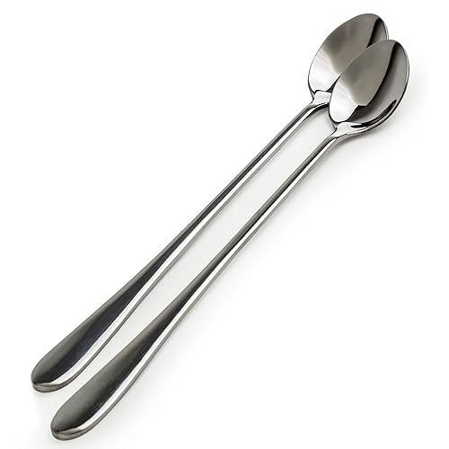 10" Stainless Steel Tableware Long Handle Scoop Teaspoon Amazon.co.uk Kitchen & Home