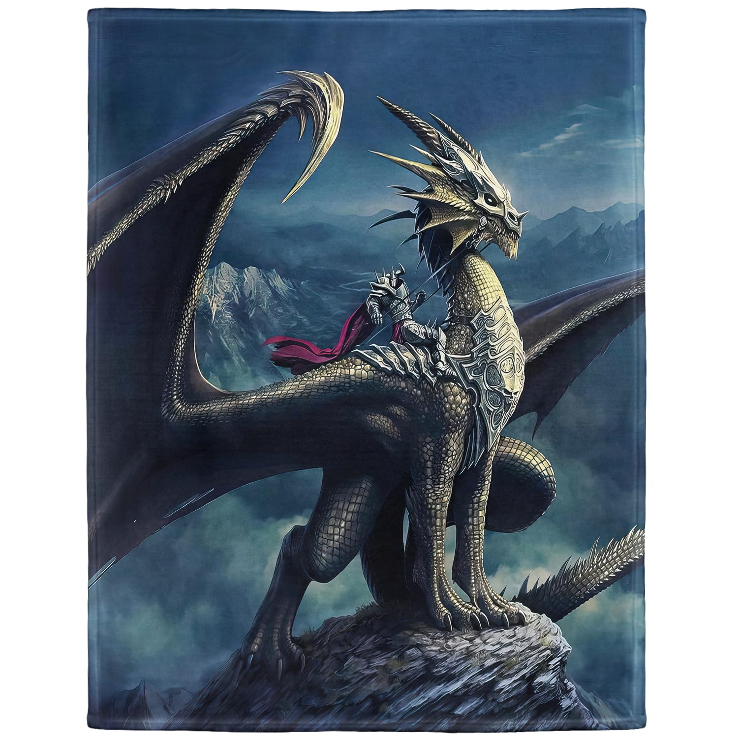 YISUMEI - Soft Fleece Blanket - magic Dragon,150 x 200 cm Throw Suitable for Bed or Sofa