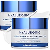 The Beauty Standard Hyaluronic Acid Daily Face Moisturizer - Anti-Aging, Skin Firming, Hydrating - Dermatologist Tested, Cruelty-Free Korean Skin Care for All Skin Types - 1.69 fl. oz (2 Pack)