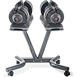 Merax Deluxe 71.5 Pounds Adjustable Dial Dumbbell with Weight Plate for Home Gym 2 PCS (2 x 71.5 LBS)