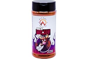 Pit Pal's Chicken Seasoning and Brisket Rub | Grill Smoker Rubs Spices | Tastes Great on Chicken, Beef | Burst of Chili Heat,