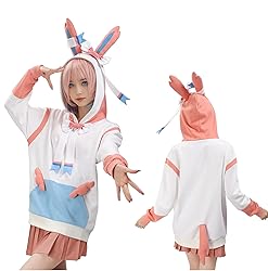 DAZCOS Anime Cosplay Sweatshirt Hoodie With Ears