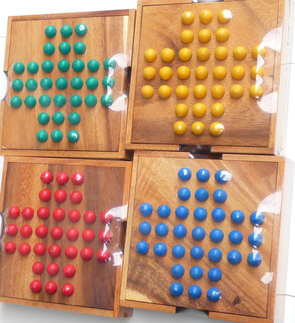 Logica Puzzles Art. Solitaire, Wooden Brain Teaser, Strategic and Math Puzzle, 2 Difficulties 3/6 Hard + 5/6 Incredible - Image 3