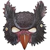 Mzztino Owl Mask Half Face Animal Mask Owl Cosplay Masquerade Halloween Mask Costume