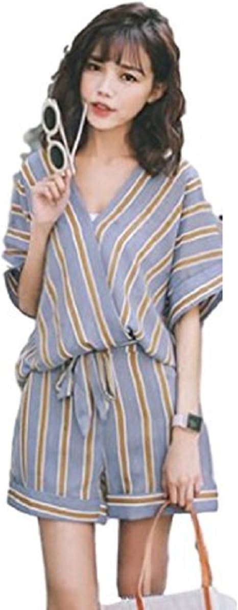 Amazon Co Jp セオヴェル Theovel レディース 春 夏 ワンピース が分丈 甚兵衛 浴衣 オールインワン サロペット オーバーオール S B 服 ファッション小物