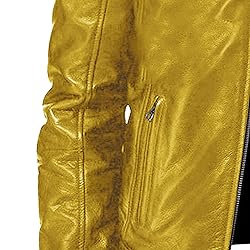 SWJGLITTR Men Slim Fit Motorcyle Leather Jacket
