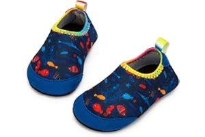 Apolter Baby Boys and Girls Swim Water Shoes Barefoot Aqua Socks Non-Slip for Beach Pool Toddler Kids