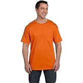 Hanes Mens Short Sleeve Pocket Tee Value Pack (Available in 1 Or 2 Pack)
