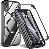 BESINPO for iPhone XR Case, Magnetic Shockproof Cover with Built-in Screen Protector, Military-Grade Full Body Protection, Compatible with MagSafe, Rugged Phone Shell for 6.1" iPhone XR &ndash; Black