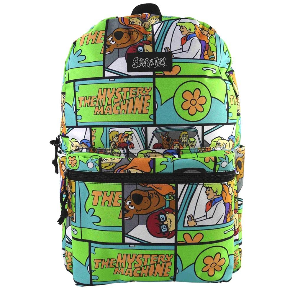 Bioworld Scooby Doo The Mystery Machine Backpack Green Official Licensed Merchandise, Great Gift Idea