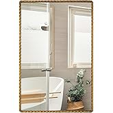 CAVINHOME 24"x36"Antique Gold Rounded Rectangle Bathroom Mirror, Hammered Metal Frame Wall Mirror, Vintage Decorative Gold Vanity Mirror for Bathroom Over Sink, Horizontal or Vertical Hanging