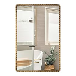 CAVINHOME Rectangle Bathroom Mirror with Rounded