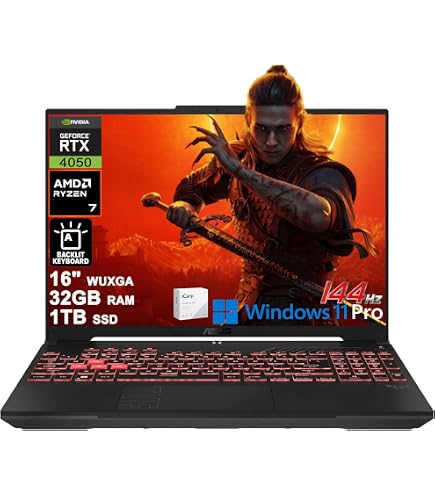 Amazon.com: asus TUF A16 16'' FHD 165Hz Gaming Laptop, AMD Ryzen 7