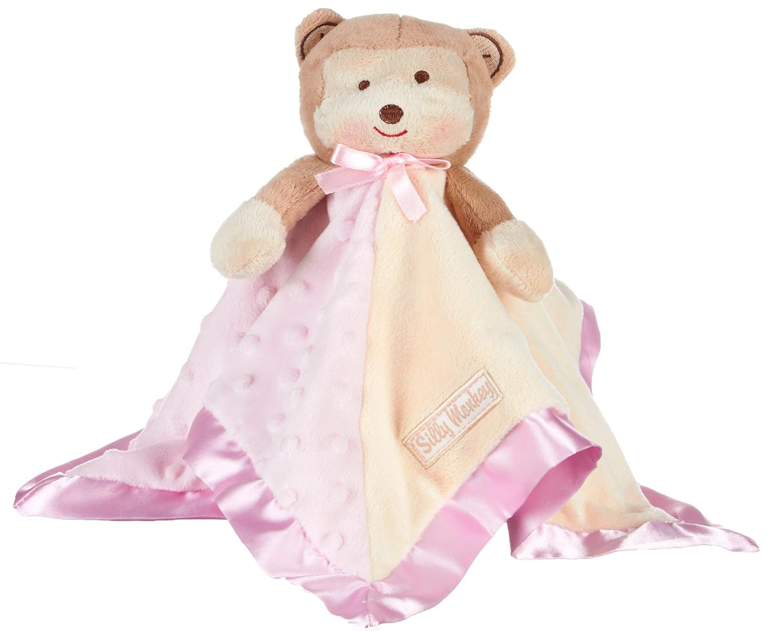 pink monkey security blanket