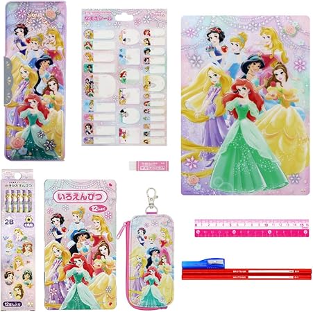 Amazon 文具 セット 文房具 女の子 入学 お祝い ギフト21ディズニー プリンセス 9点 セット 小学生 入学準備 新入学 新学期 筆箱 かわいい 人気 おどうぐばこ 文房具 オフィス用品