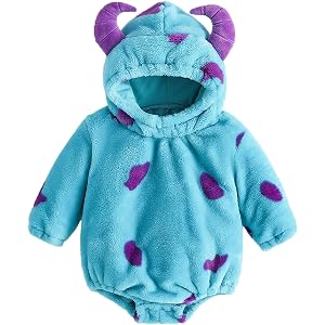 Doisbetthsay Baby Halloween Costume Unisex Baby Boy Girl Animal Costumes Long Sleeve Hooded Romper Jumpsuits Cute Outfits