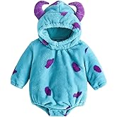 Baby Halloween Costume Boy Girl Animal Monster Hooded Romper Toddler Warm Costumes