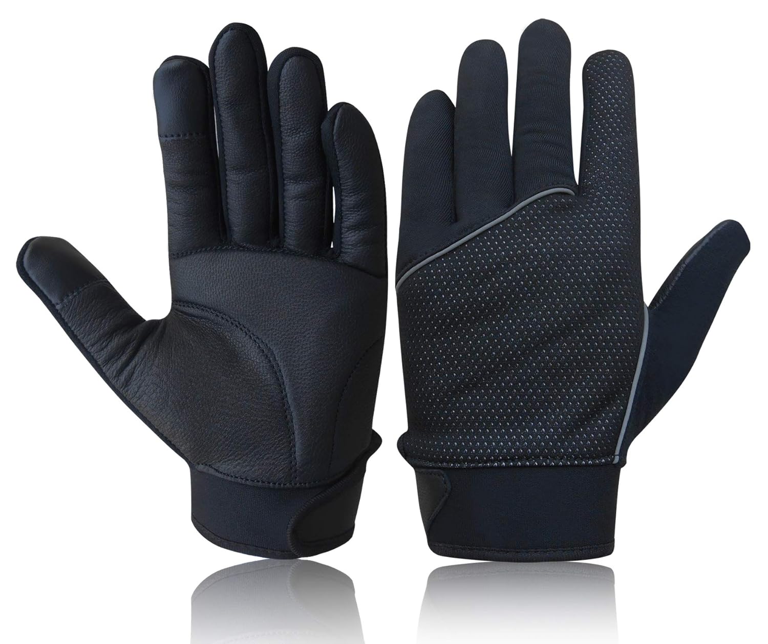 Wheelchair Winter Gloves Mobility Disability Leather Palm Windproof
