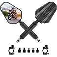 OFIG Adventure Motorcycle Mirrors, Adjustable Motorcycle Side Mirrors with 7/8" Handlebar Mount 8mm 10mm Screws Fit for Motor