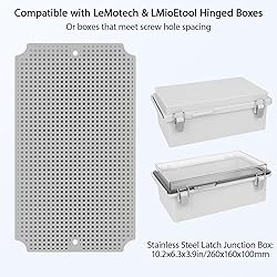 LeMotech Mounting Plate for Junction Box, ABS