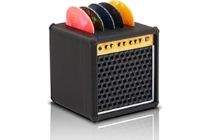 PartyHop Mini Guitar Pick Holder 3D Printed Guitar Amp Picks Display Case for Guitar Players& Guitarists, Stylish Guitar Theme Gifts for Music Enthusiasts& Musicians