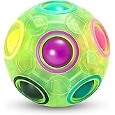 Vdealen Magic Rainbow Puzzle Ball- Fidget Ball Puzzle Game- Brain Teaser Toy for Boys & Girls Age 3 and Up- Birthday Party Ch