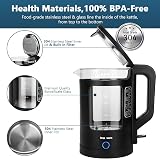 Gaberlee Electric Kettle 1.7L Glass Fast Boil Auto Shut-Off Blue LED view 4