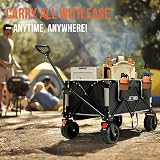 Overmont Heavy Duty Folding Trolley 150kg with Detachable All-Terrain Wheels view 8