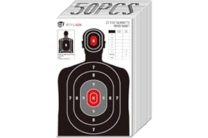 ATFLBOX Silhouette Paper Target for The Range, 23X35 inch Target Paper for Indoor and Outdoor Use, Suitable for Handguns, Pis