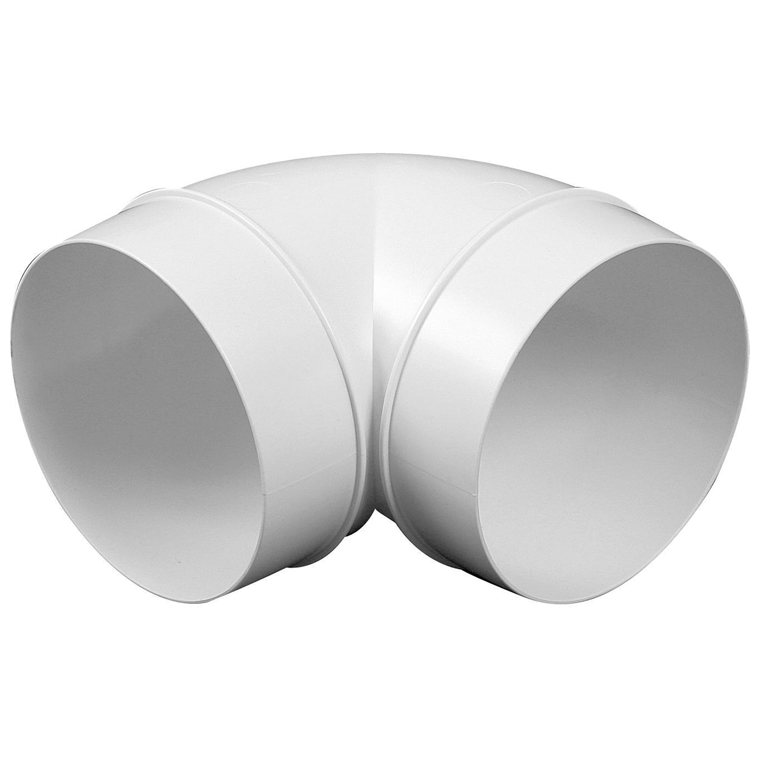 Union Elbow PVC 90 Vents for Extractor / Fan / Hose (150mm)
