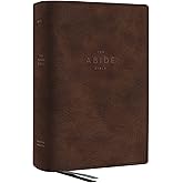NET, Abide Bible, Leathersoft, Brown, Comfort Print: Holy Bible