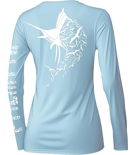 Koofin Performance T-Shirt de pêche à Manches Longues pour Homme