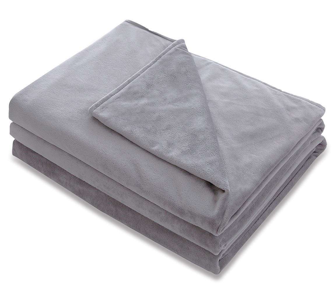 Amy Garden Premium Duvet Covers Soft Removable Cover for Weighted Blanket Inner Layer,Grey 1-36\'\'x48\'\' (Duvet Cover ONLY)