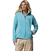 Columbia Womens Benton Springs Full Zip Fleece Jacket, Vintage Blue, Large