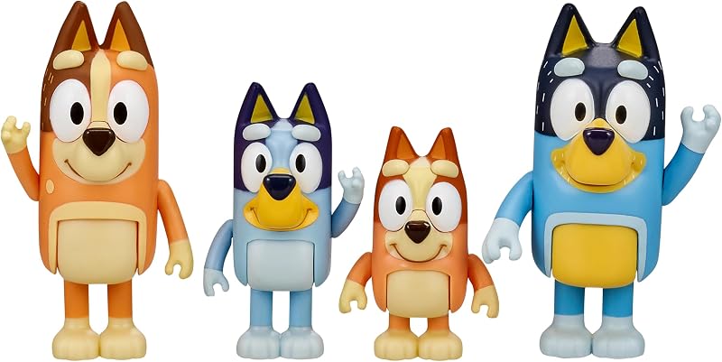 Pack de 4 Figuras Familia, Figuras de 6,3-7,6 cm