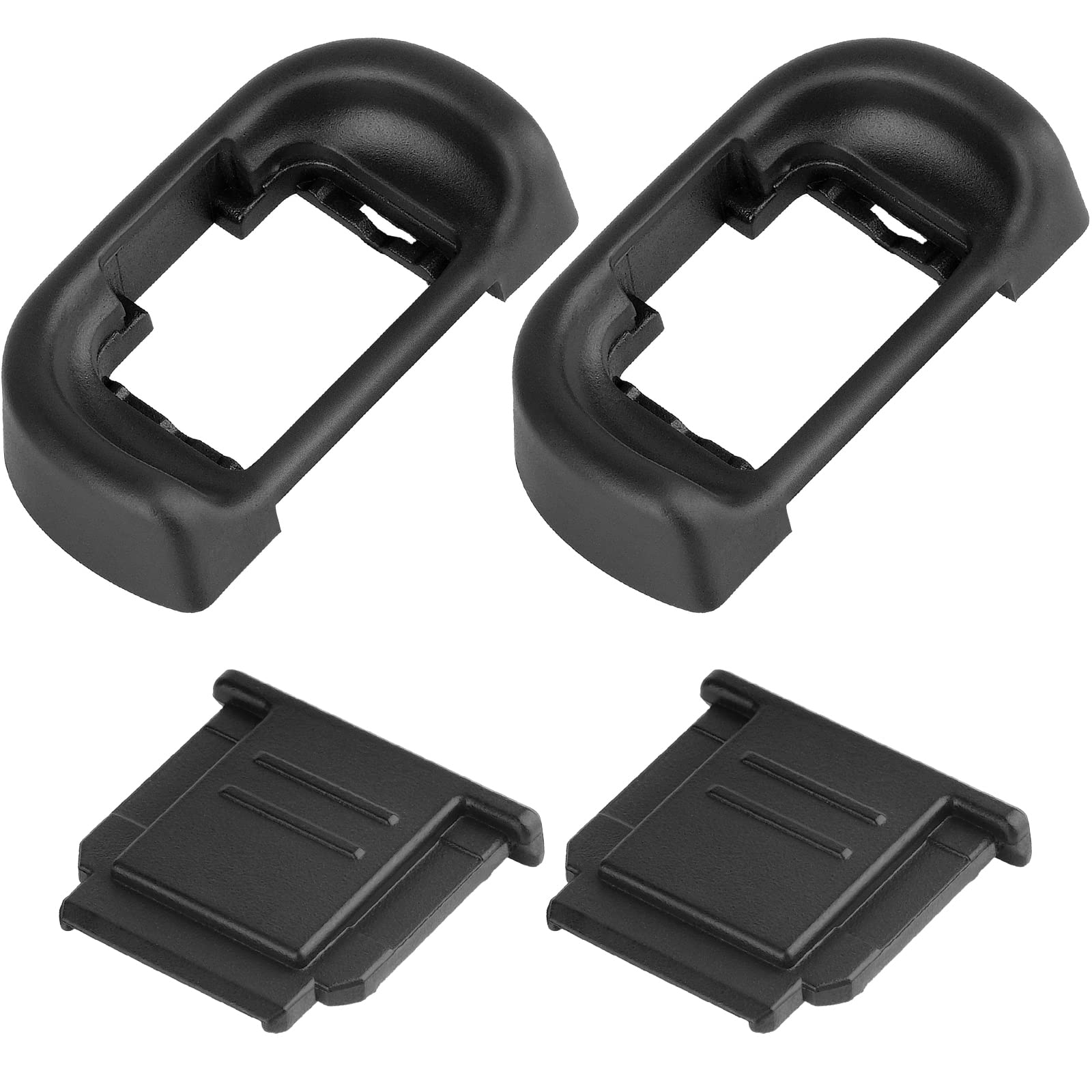Aktualisierte Okularmuschel für Sony A7III A7II A9 A7S A99II A58 A7 A7R IV A7RIII A7SII 2 Pack Kamera-Blitzschuhabdeckung für Sony + 2 Pack Kamera-Augenmuschel-Ersatz für Sony 8