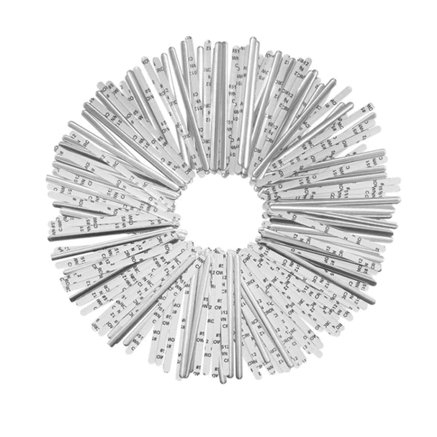 WedDecor 5Pcs Nose Bridge Strips Aluminium Bar 85mm Aluminum Strips Nose Wire Metal Flat Nose Clips Nose Bridge Bracket DIY Wire for Sewing Crafts Mask Making Kit