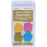 Laura Heine SewTites Magnetic Sewing Pins, Heavy Duty Strength - 4 Pack