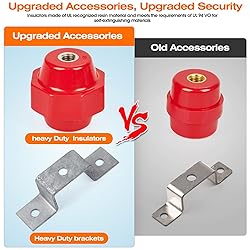 4PCS 2500V Standoff Insulators with Ground Bus Bar