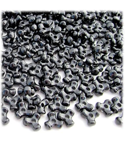 BeadTin Opaque Multi Color 11mm TriBeads - 500 Piece Craft Bead Set