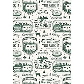 Camping Journal & RV Travel Logbook: RV Trip Caravan Holiday Campsite Record & Adventure Travel Notebook