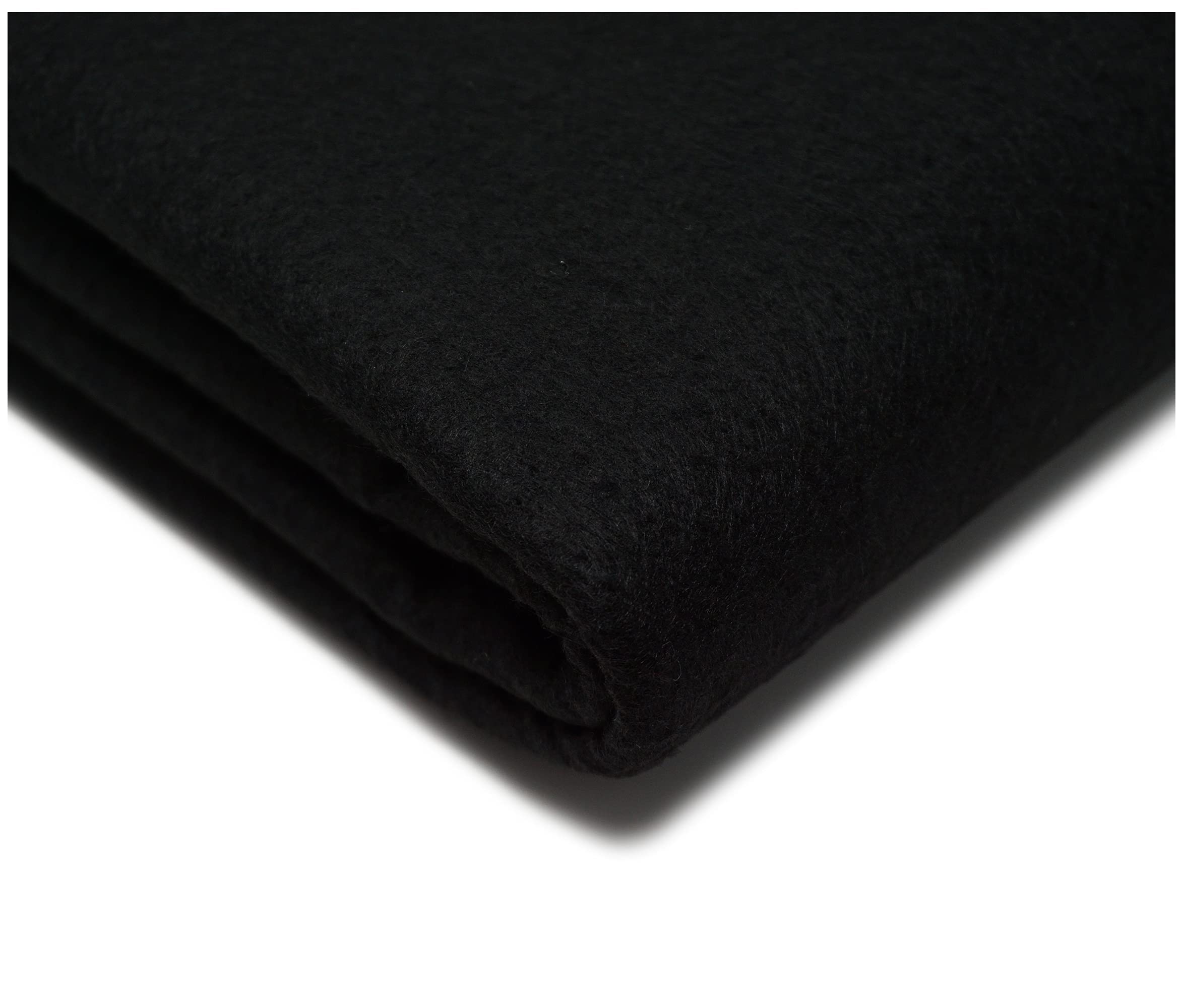 "Get Crafting" 100% Acrylic Felt Fabric Perfect for Arts & Crafts, Sewing Material - 150cm Wide, Available in 30 Vibrant Colours (300 x 150cm / 118" x 60" (Pre-Cut), Black)