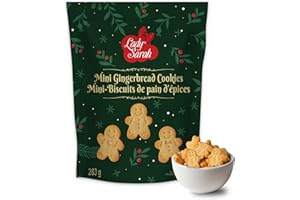 Lady Sarah 283g Pack of 1 Mini Gingerbread Cookies – Crunchy Holiday Biscuits – Classic Festive Snack for All Ages