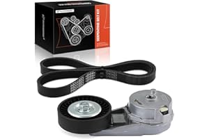 A-Premium Engine Serpentine Belt Drive Kit Compatible with Chevrolet, GMC, Buick & Pontiac Cars - Equinox Terrain 2010-2017, 