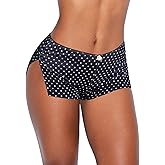 OZICERD Low Rise Booty Shorts Micro Mini Pajamas Shorts for Women Cute Boy Short Side Slit Ruched Lounge Pj Bottoms