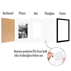 Americanflat 9x12 Picture Frame Set of 5 in Black