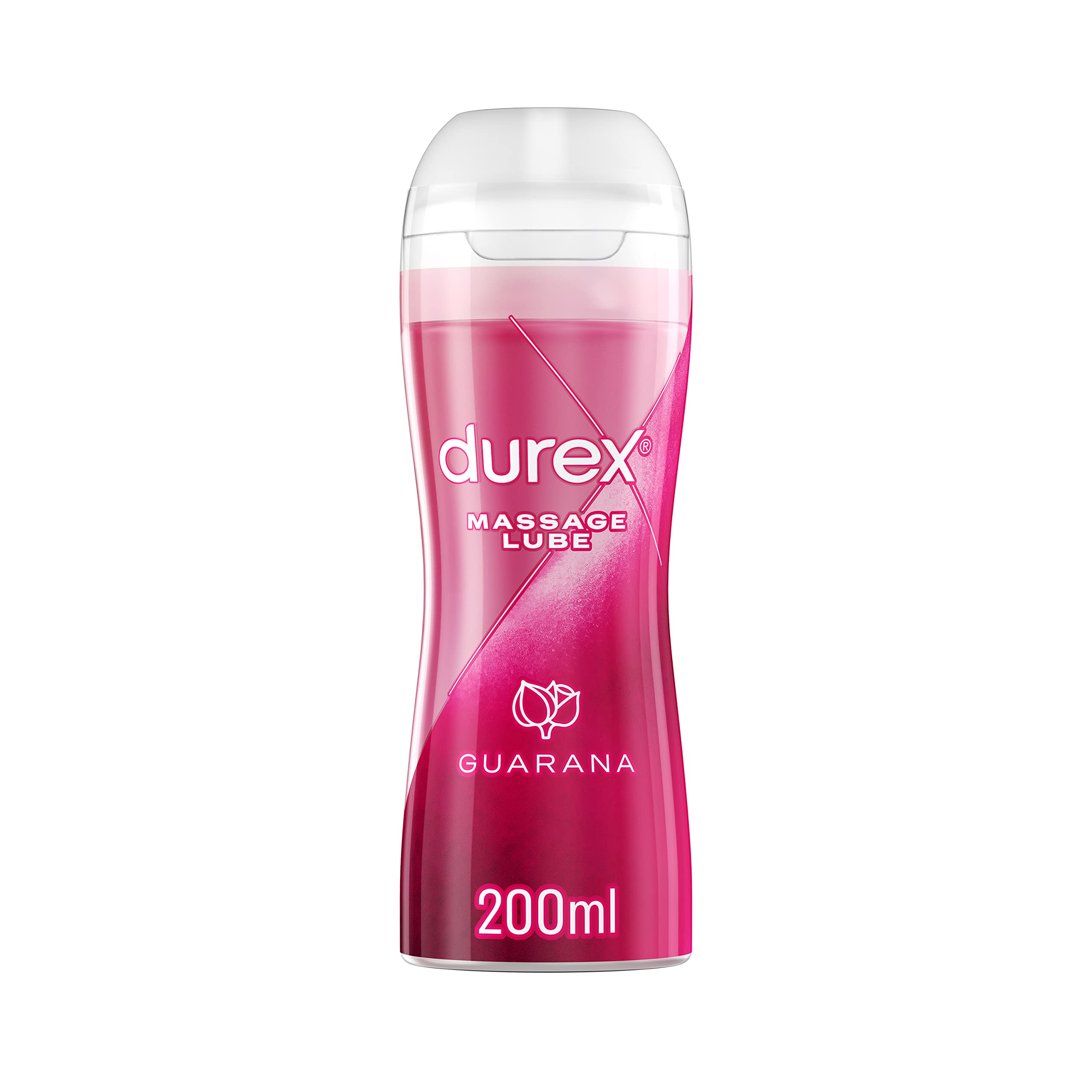Durex Massage 2in1 Lube, 200ml, Guarana, Water Based Lube, Smooth Texture, Condom and Toy Compatible โ image 1