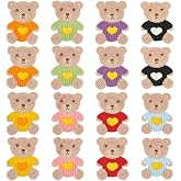 36 Stück Gehäkelte Tier-Applikationen Zum Aufnähen – 12 Designs (Maus, Einhorn, Fuchs Usw.), Aus Polyester