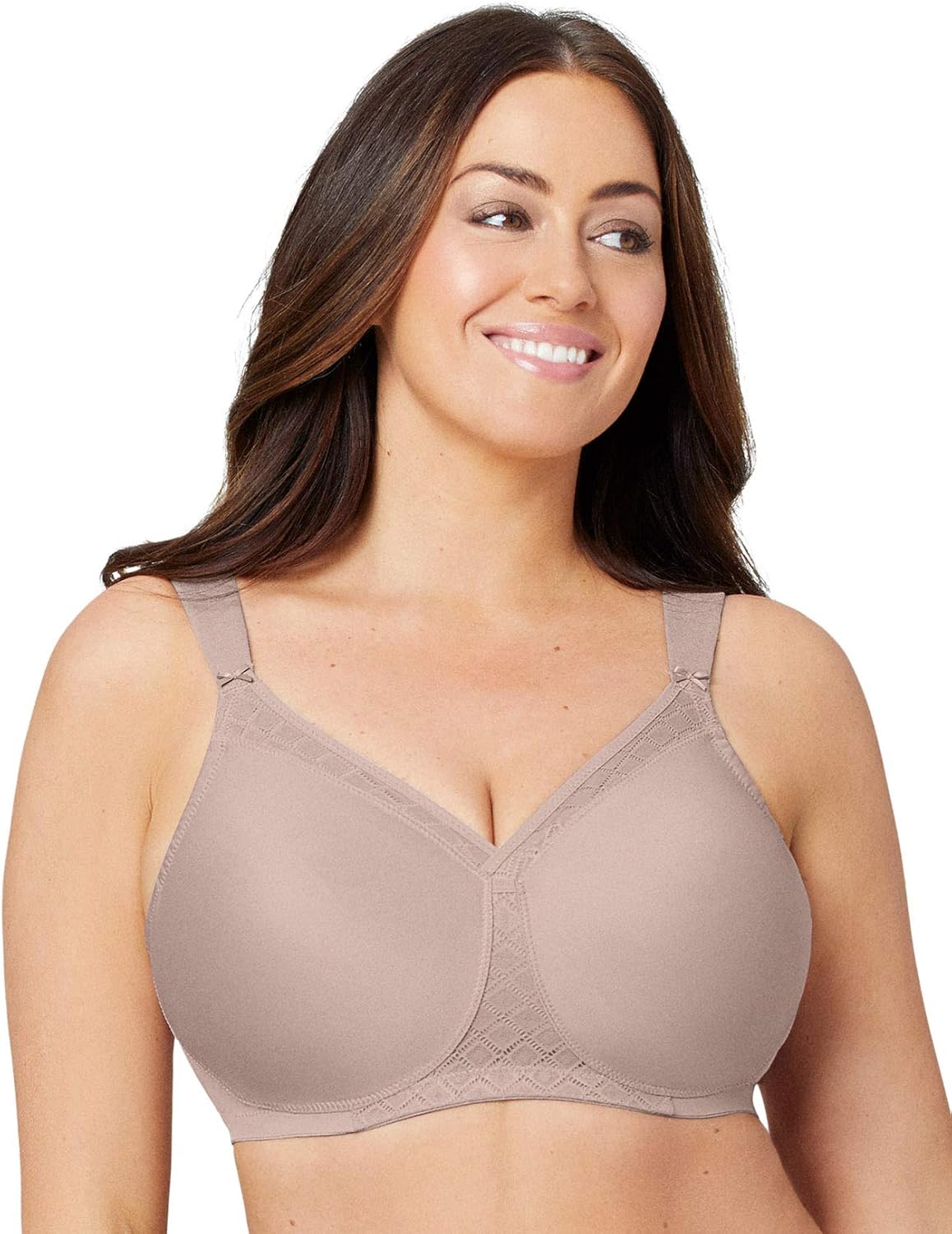 Glamorise Women's Full Figure MagicLift Non-Padded Wirefree T-Shirt Bra #1080 at  Women’s Clothing store